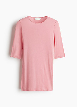 Футболка лонг из хлопка пима h&amp;m edition