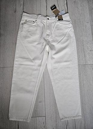 Нові чоловічі джинси pull&bear relaxed, світло бежеві/молочний, eur 46 / w36