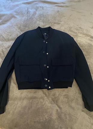 Продам бомбер темно синього кольору zara