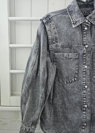 Джинсова куртка bershka,  xs 4