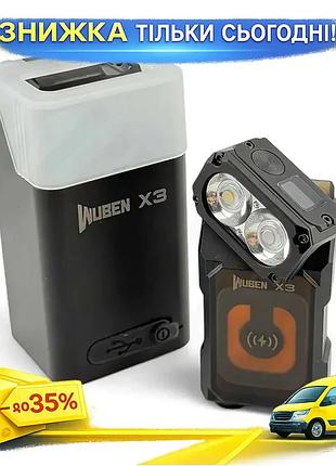 Ku ліхтар wuben edc universal fit 700лм з червоним світлом бездротова зарядка для походів та туризму р uni2l_k