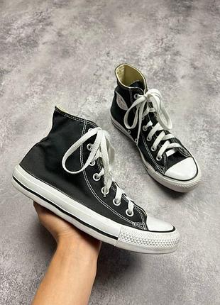 Кеды convers all star конверс черные высокие 38 24,5см