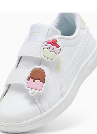 Фирменные кеды puma smash 3.0 badges kids sneakers в очень хорошем состоянии, р.32,5 
арт. 397286_02