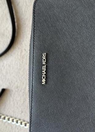 Нова сумка michael kors чорна з ремінцем 3