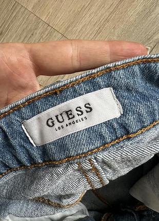 Джинсова спідниця guess блакитна s-m 4