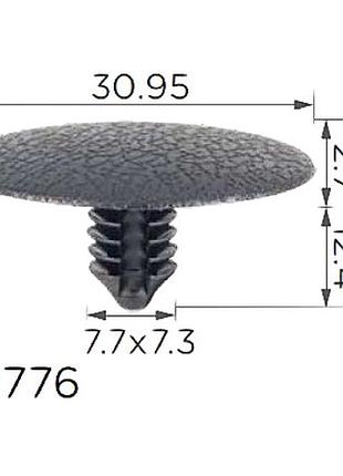 Клипсы c1776 обшивки капота салона крыло ford w708633s300 w708633-s300 10079
