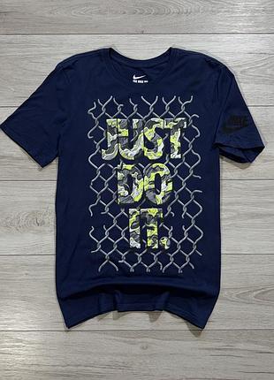 Вінтажна принтована футболка найк nike just do it, m, оригінал