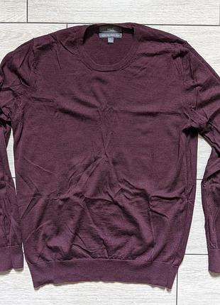 Merino wool мужской джемпер кофта шерстяной джемпер mark&amp;spencer