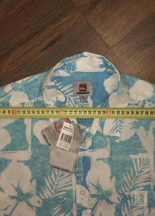 Quiksilver брендовая мужская летняя легкая рубашка оригинал типа reef mckenzie5 фото