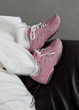 Кросівки жіночі new balance 204l | pink suede premium