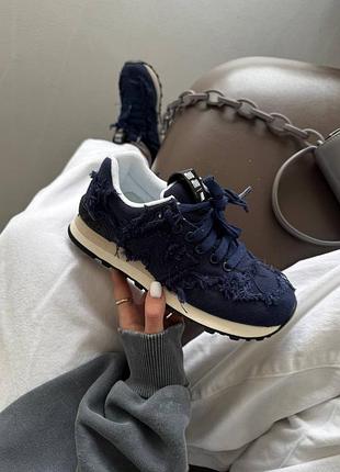 Кросівки жіночі new balance 574 x miu miu | blue jeans
