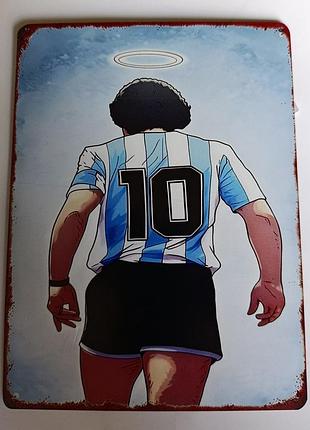 Футбольна табличка, декор, diego maradona