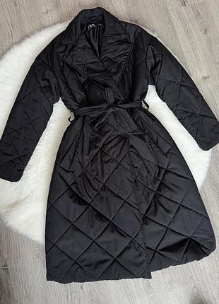Стьобане пальто zara