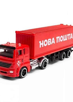 Машинка-моделька фура новая почта 250416cg тм technodrive