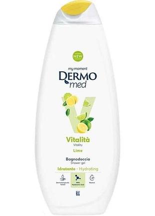 Гель для душу 750мл lime vitalita тм dermomed