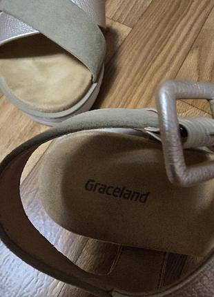Кожаные босоножки graceland 2