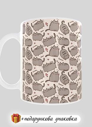 🎁подарунок чашка pusheen пушин для дитини кружка