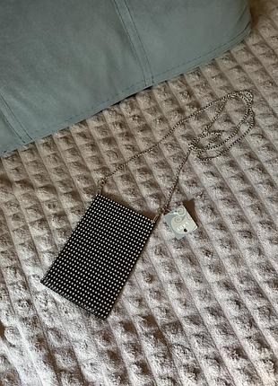 Нова сумка для телефону з біокою стрази гламур сітка на ланцюжку чохол