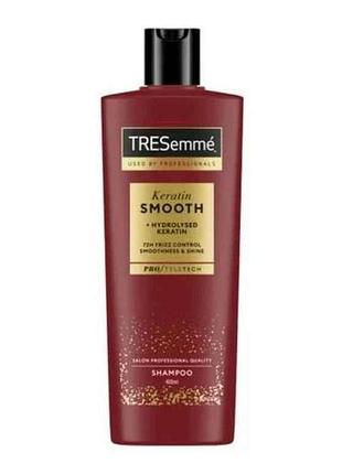 Шампунь keratin smooth разглаживающий 400мл тм tresemme
