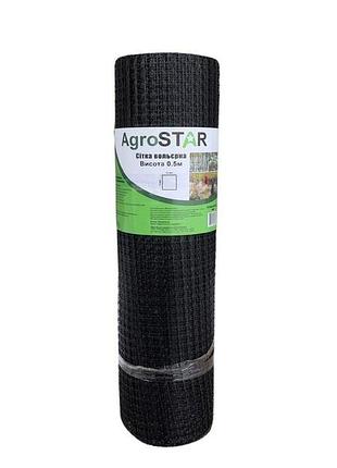 Сітка вольєрна 12*14"agrostar"0.5*100 м (чорна)