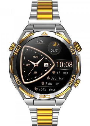 Смарт-годинник blackview w90 pro gps 1,43" amoled bluetooth 5.3 900 маг silver (6931548325802)