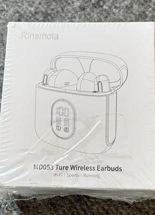 🎵 бездротові навушники rinsmola md053 ture wireless earbuds з led-дисплеєм та hi-fi звуком 🎵