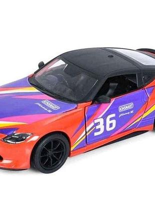 Машина kt5443wf металл, инерция, 1:36, отч. дверь, 12см красно-фиолетовая тм kinsmart