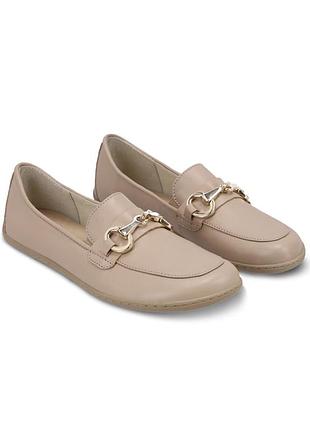 Легкі шкіряні босоногі туфлі лофери мокасіни barefoot be lenka