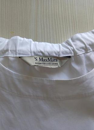 Удлиненная хлопковая блуза max mara 8