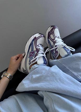 Кроссовки женские new balance 740| white/purple metallic premium