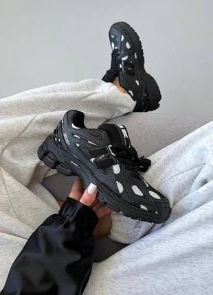 Кроссовки женские new balance 1906 | polka dot black &amp; white premium