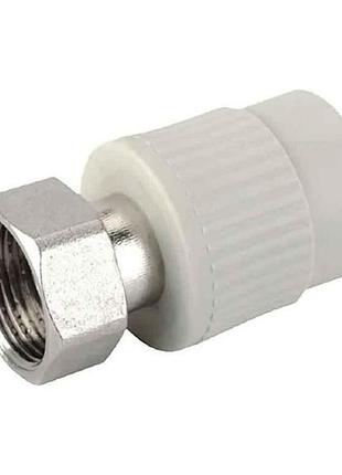 Муфта 1/2 d=20мм з накидною гайкою k0141.pro - 20x1/2f ppr тм koer