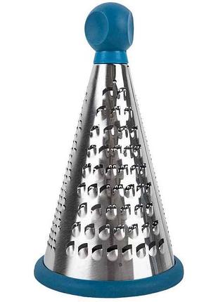 Терка конус с пластик.ручкой 3-х гранная 10103 sky blue тм lessner
