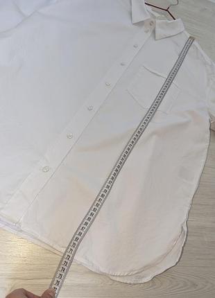 Белая рубашка h&amp;m 100%котон 8