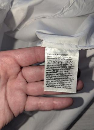Белая рубашка h&amp;m 100%котон 10