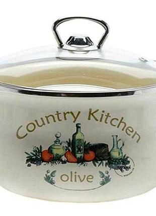 Каструля ем. 1,5л циліндрично-сферична olive (i83808) тм idilia