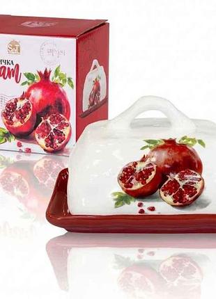 Масеничка фарфор 16х13х10см гранат 700-02-24 тм snt
