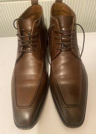 Черевики чоловічі navyboot шкіряні, розмір 45, коричневі