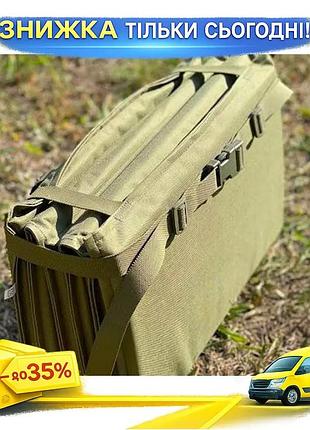 Каремат 6 секций 20 мм масло для военных условий со стропами molle для транспортировки ku-22