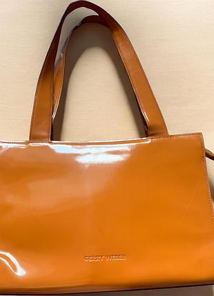 Брендова лакова сумка gerry weber (німеччина)