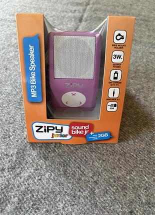 🚲 портативна mp3 колонка zipy junior sound bike jr (3w) з кріпленням на велосипед та карткою пам'яті 2gb 🎶