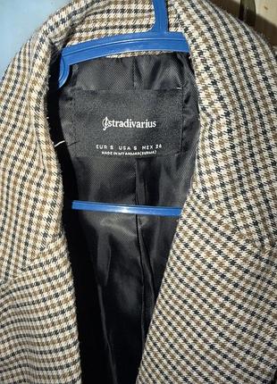 Піджак stradivarius в клітинку, розмір s 2