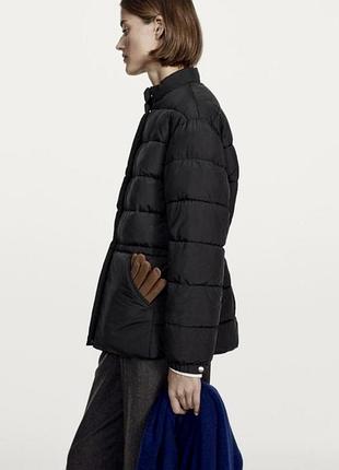 Куртка чорна massimo dutti xs-s 2