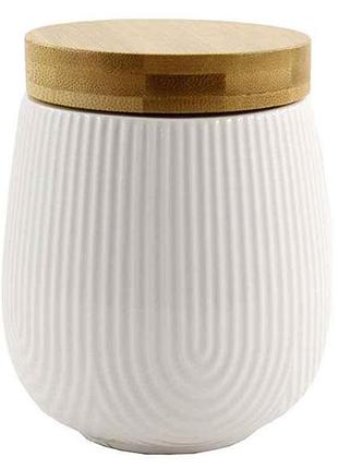Банка з дерев. кришкою 600 мл pj03430-s-1 тм interos