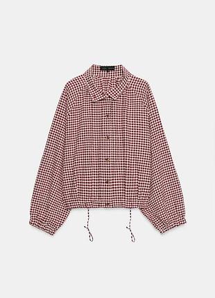 Куртка в клітинку жіноча zara new