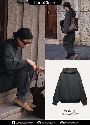 Худі жіноче сіре фліс zara