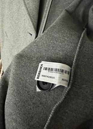 Пальто сіре bershka s-ка 4