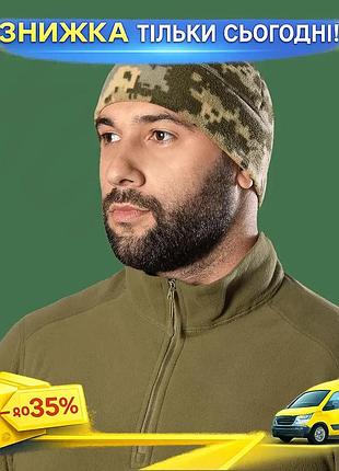 Ku шапка camotec beanie universal fit fleece 260 мікрофліс підшоломник для охоронних структур теплоізо uni2l_k
