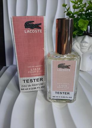 Фруктово-цветочный аромат тестер lacoste l.12.12 pour elle sparkling ( лакост эль 12.12 пурпур эль спарклинг )