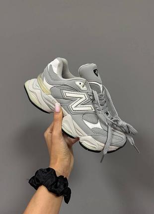 Кросівки жіночі new balance 9060 | light grey leather
